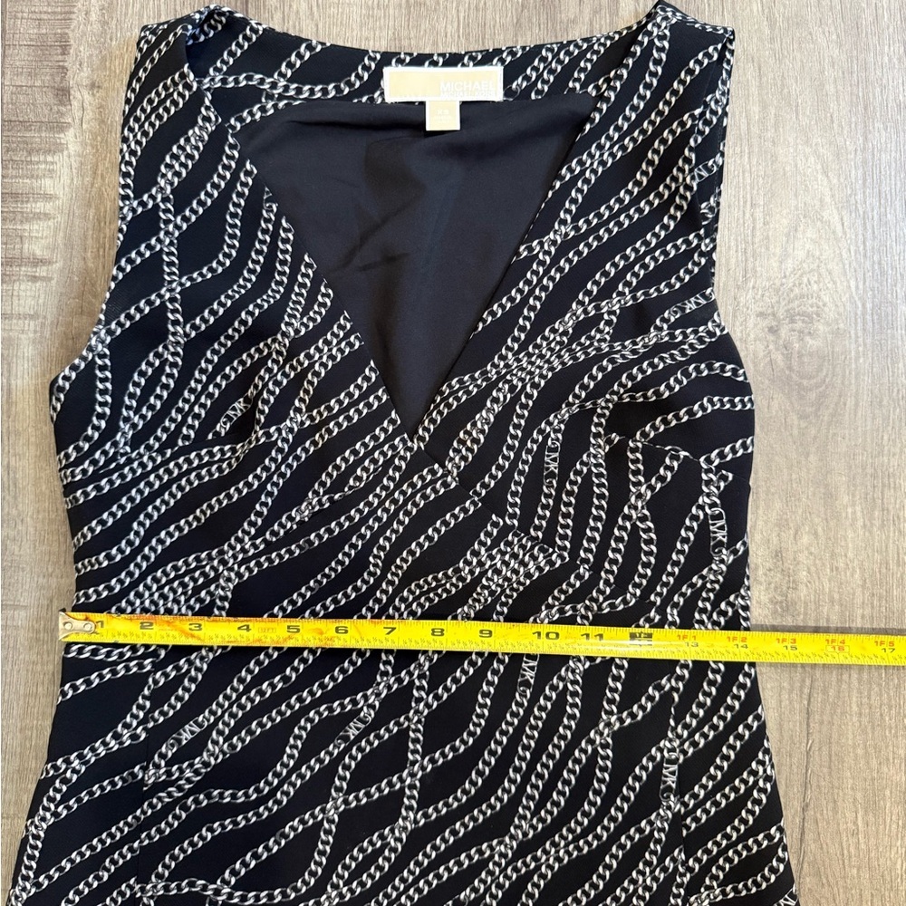 MICHAEL KORS Status Print Stretch Twill Mini Dress size XSmall - Picture 4 of 12